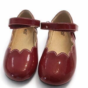 See Kai Run Burgundy Patent Leather Mary Jane Shoes Girls Size 11